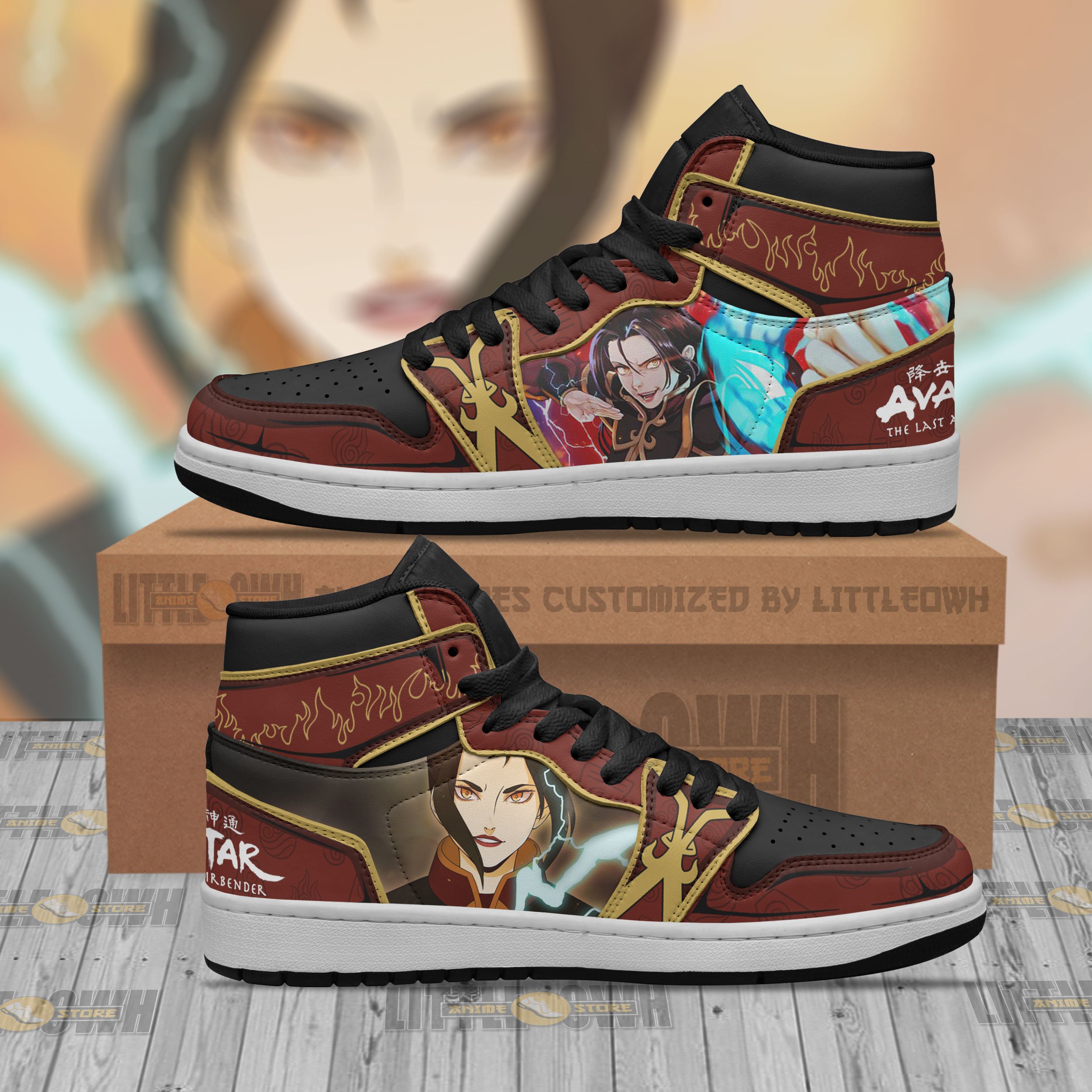 Azula Jd Sneakers Custom Avatar: The Last Airbender Anime Shoes