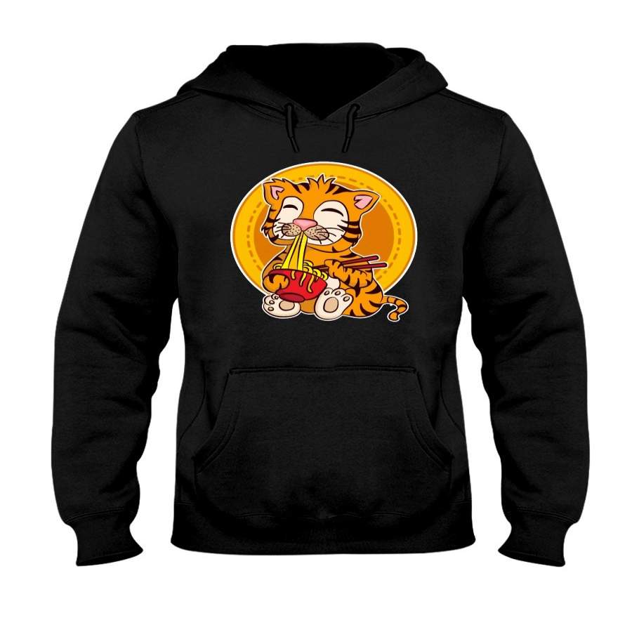 Tiger Ramen Cute Design Foodaholic Gift Hoodie