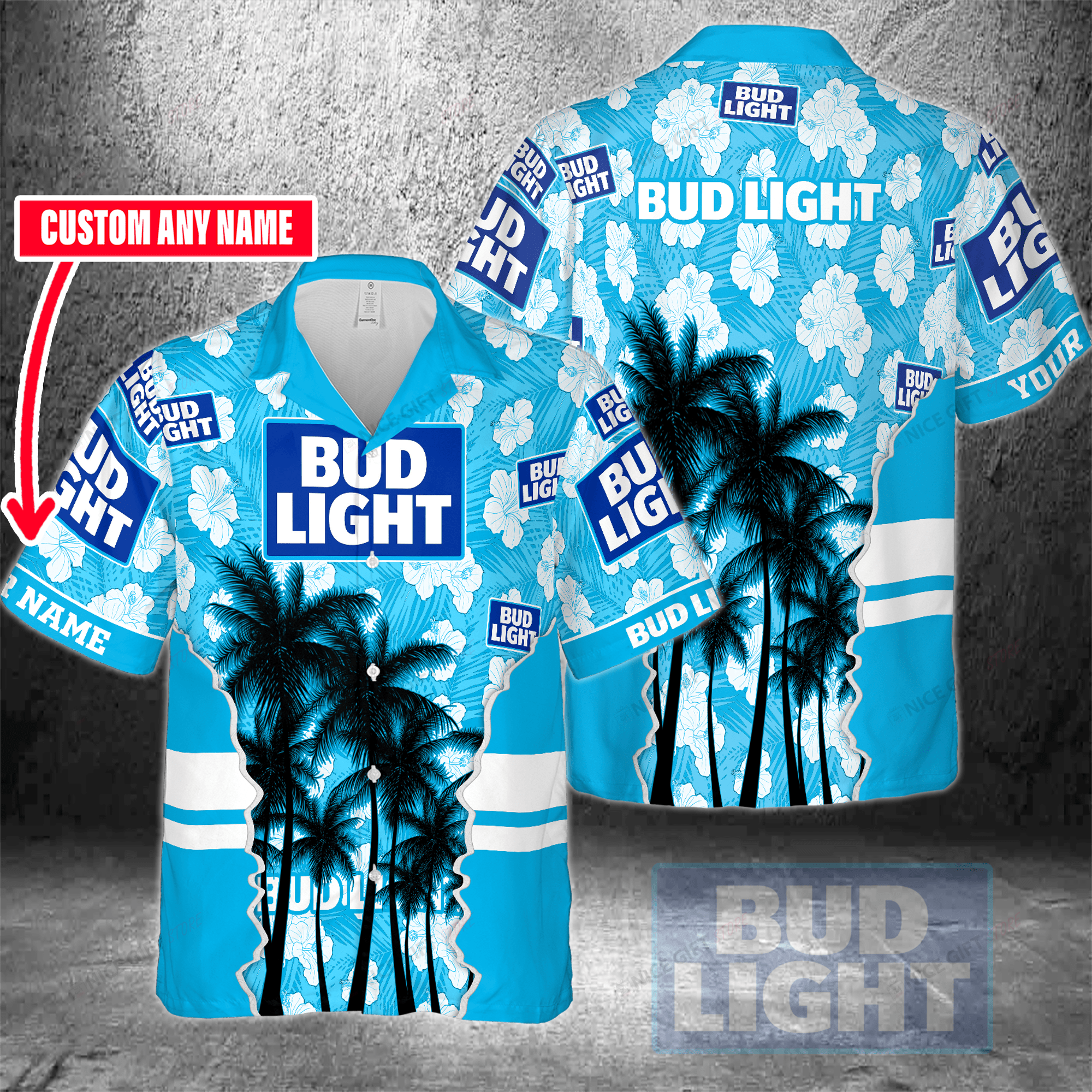 Bud Light Custom Name Hawaiian Shirt 3Hs-I4S8
