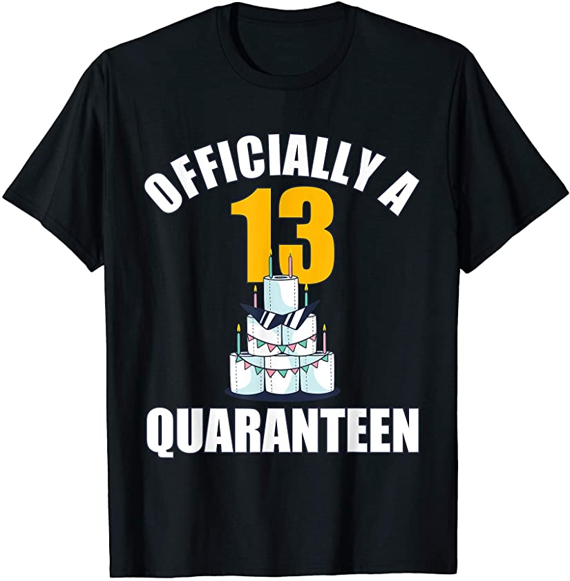 Vintage 13th Officially Quaranteen Funny 13th Birthday Gift T-Shirt