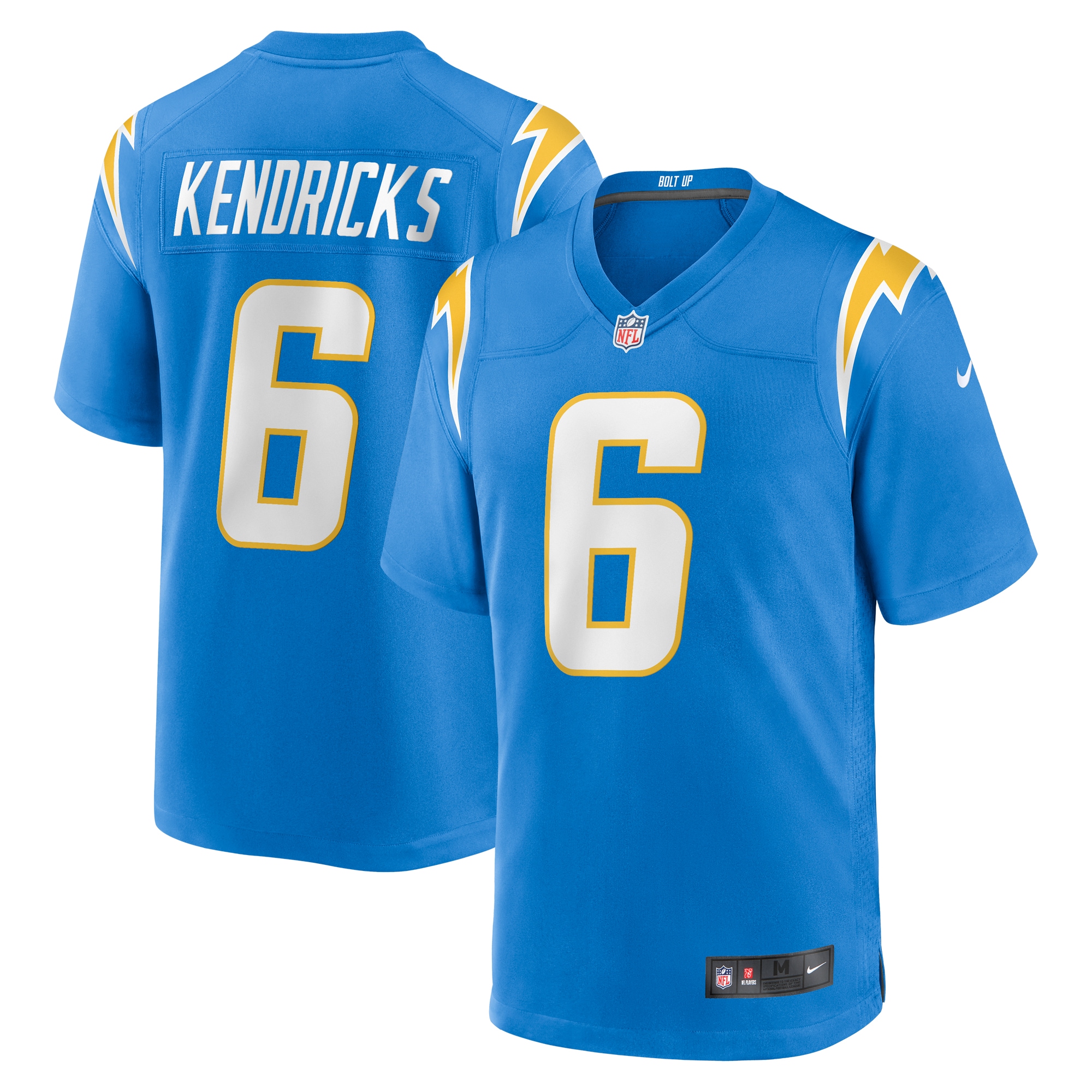 Eric Kendricks Los Angeles Chargers Game Player Jersey – Powder Blue