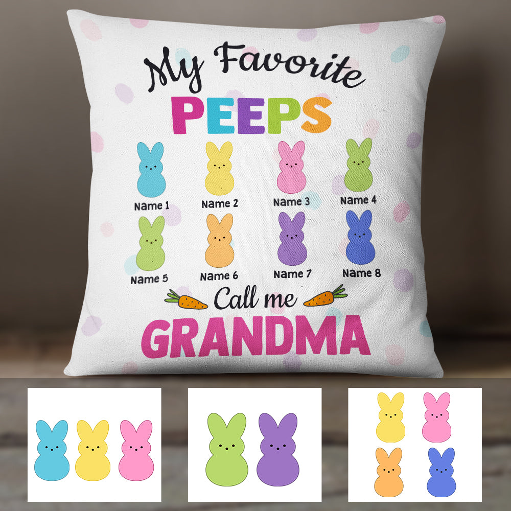 Personalized Grandma Easter Bunny Pillow FB201 26O47 (Insert Included)