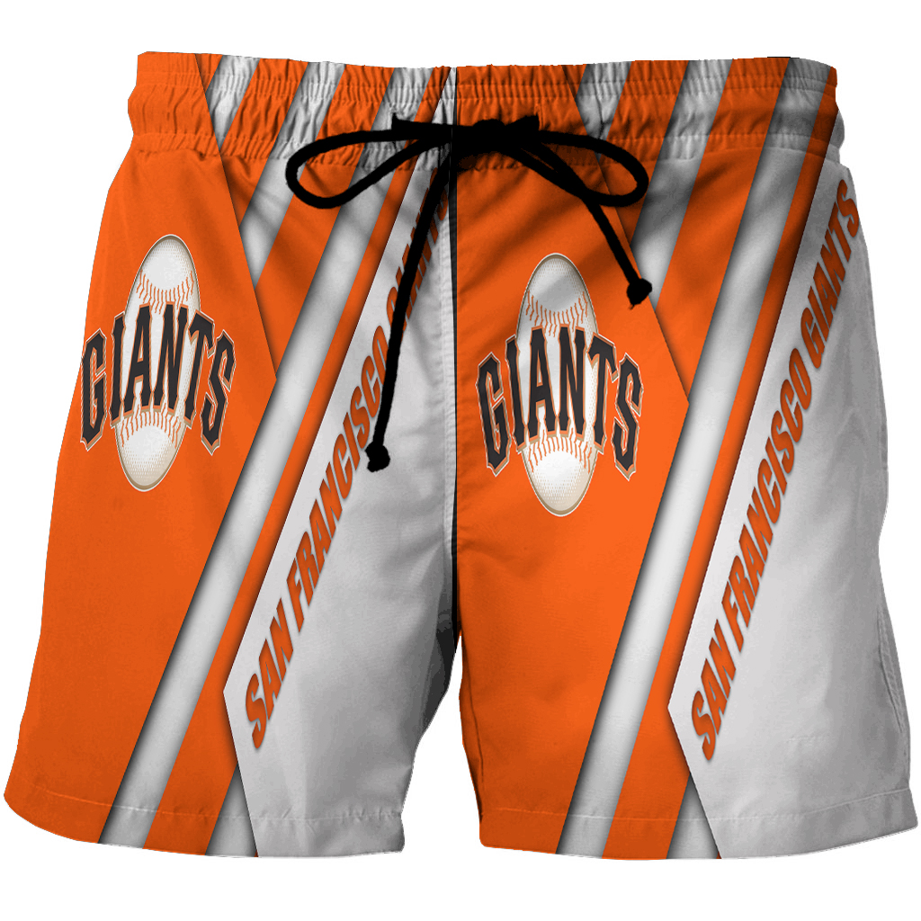 San Francisco Giants Art 25 3D All Over Print Summer Beach Hawaiian Short