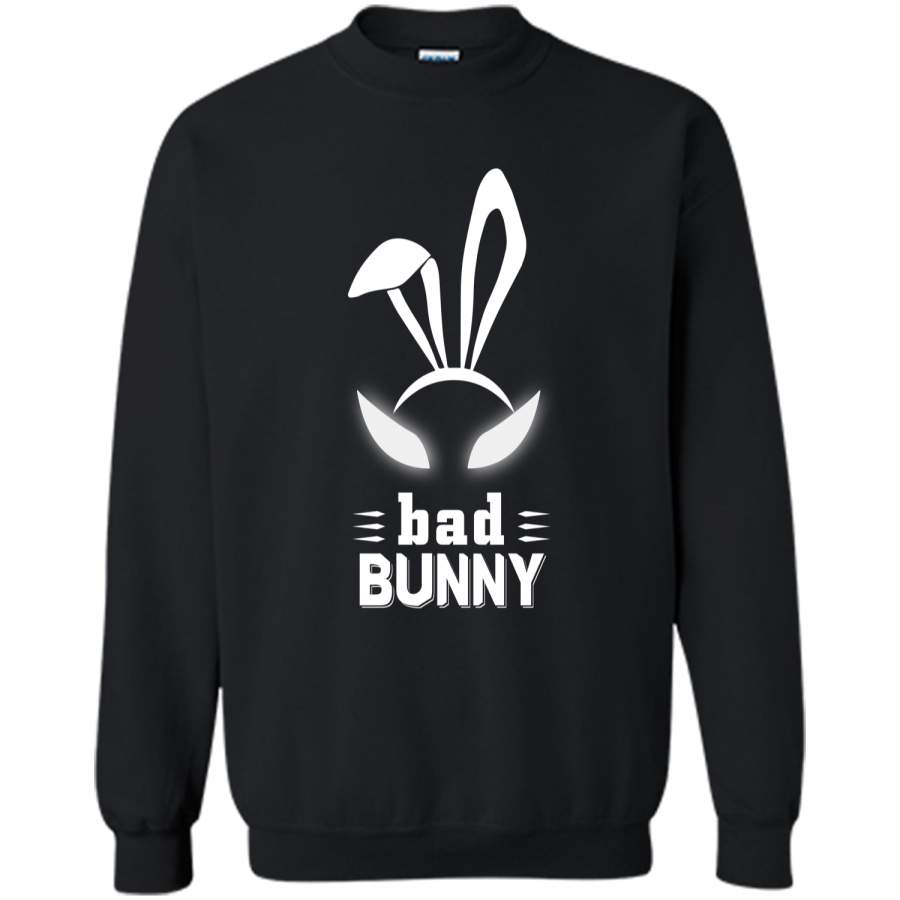 Bad Bunny Custom T Shirt Cute and funny bunny Easter bunny Printed Crewneck Pullover Sweatshirt 8 oz