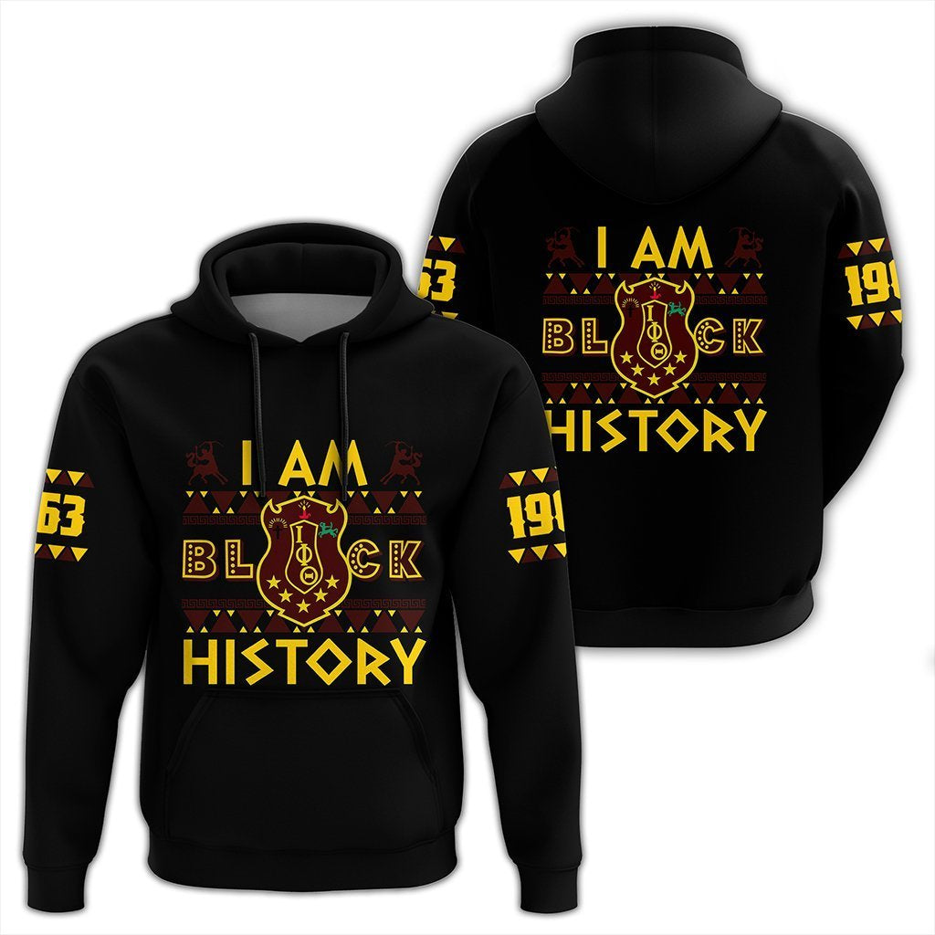 Greek Life Hoodie – I Am Black History Iota Phi Theta Pullover Hoodie