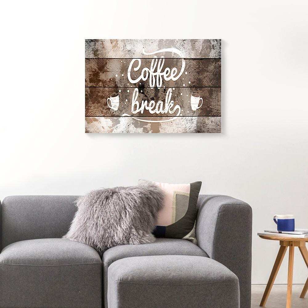 Canvas Prints Coffee Break Coffee Vintage Wall Art Canvas Home Decor Canvas