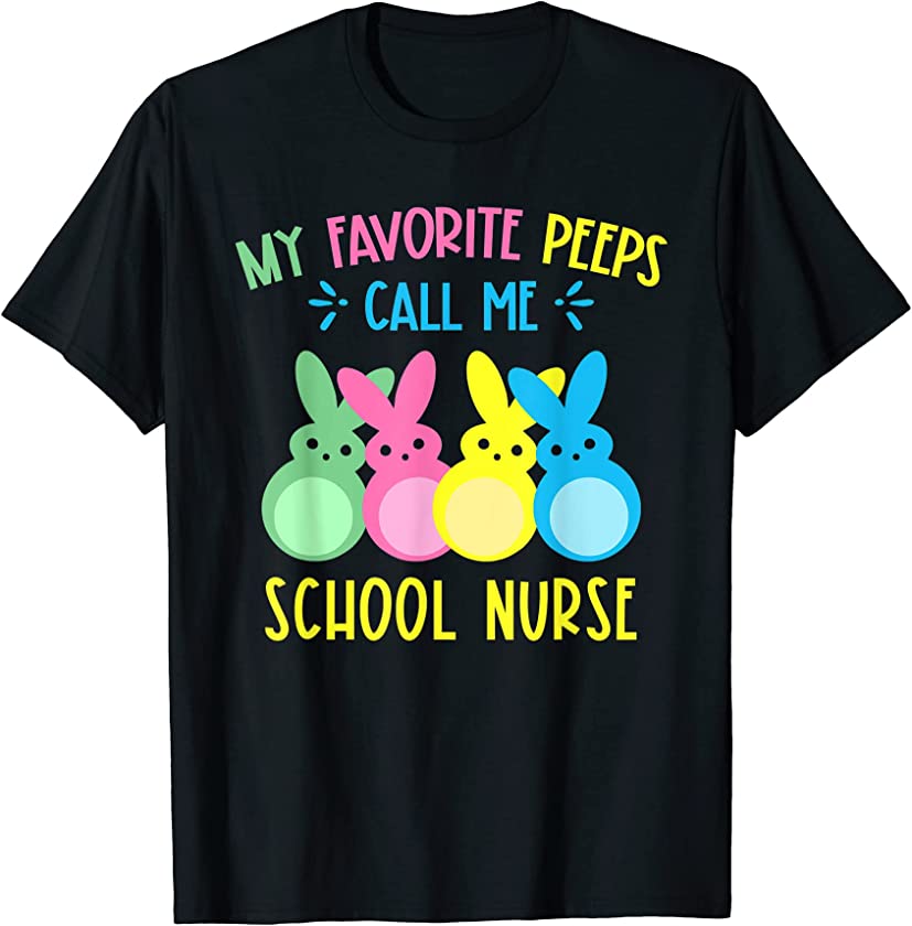 My Favorite Bunny Call Me School Nurse Funny Easter 2022 T-Shirt