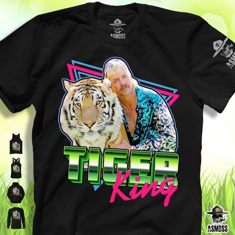 Tiger king tshirt black a2