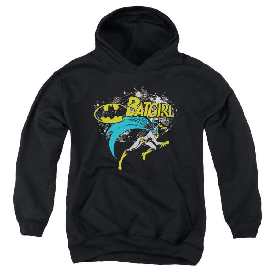 Batman – Batgirl Halftone Youth Pull Over Hoodie