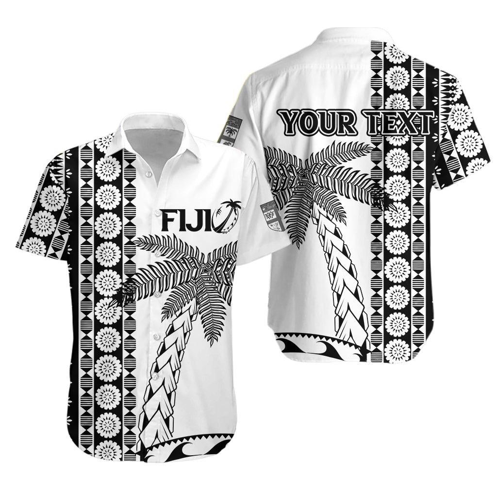 (Custom Personalised) Fiji Rugby Hawaiian Shirt – Coconut Tree With Tapa Pattern – Lt12