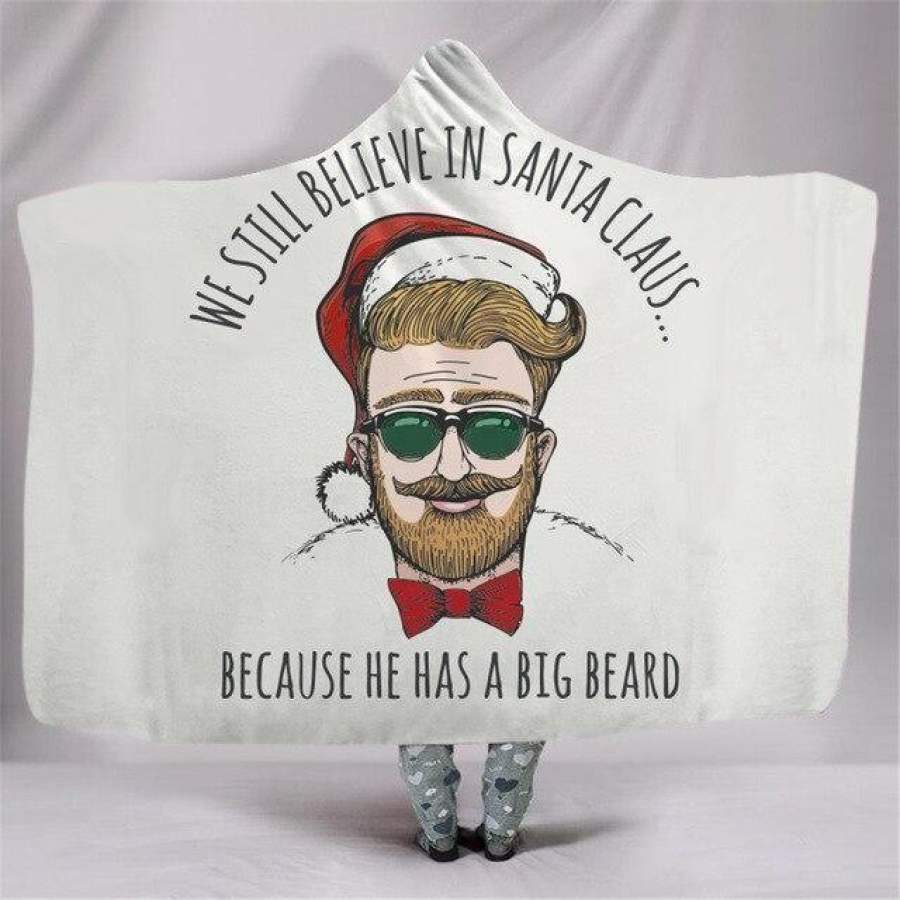 X-Mas Man Wearing Glasses Hooded Blanket Christmas Decoration Ideas Christmas Gift Ideas