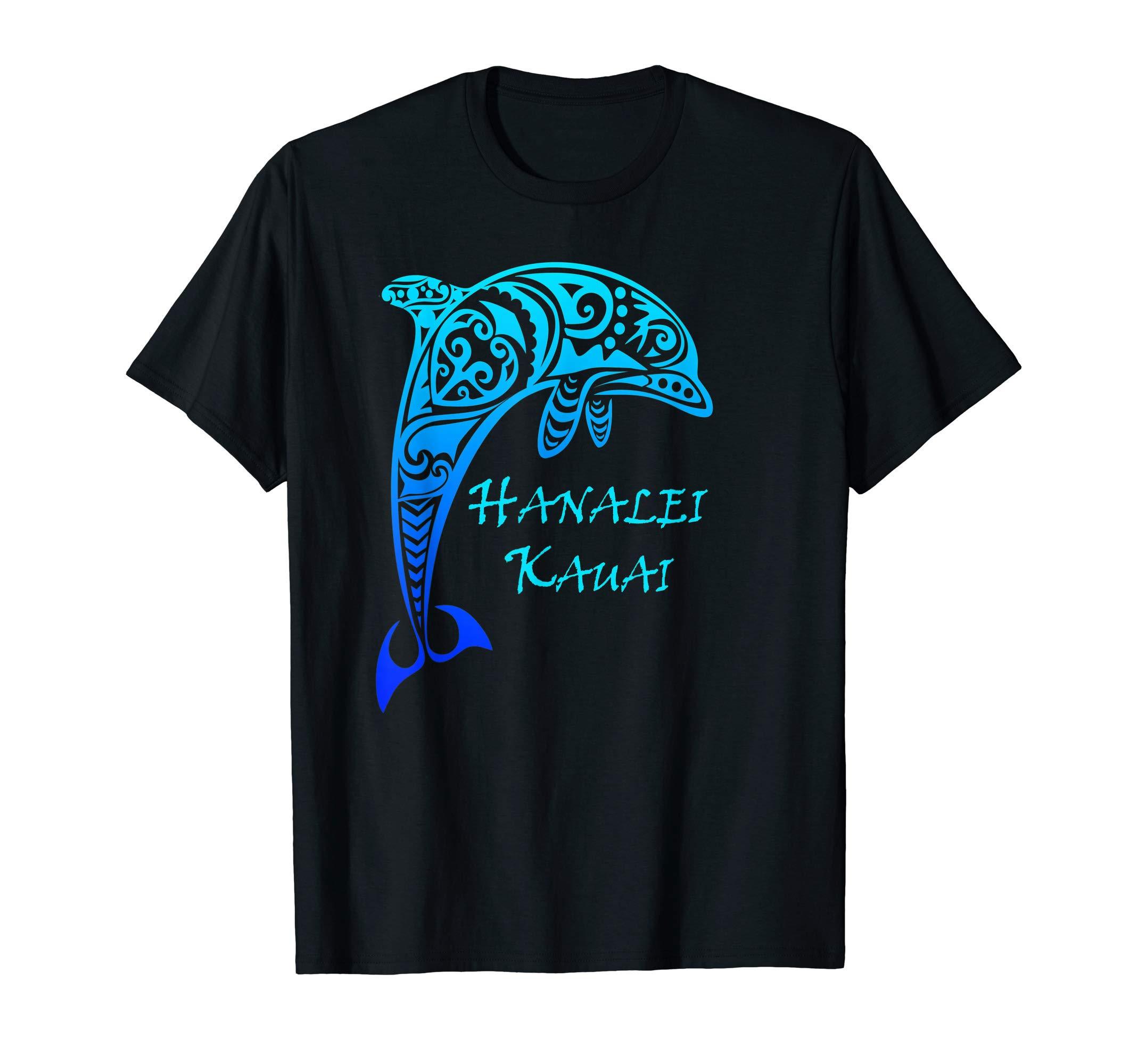 Hanalei Kauai Vintage Tribal Dolphin Vacation Gift T-Shirt