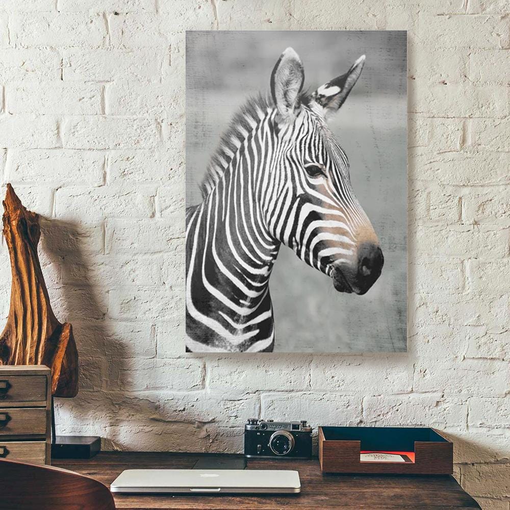 Canvas Prints Zebra Face Full Printing Animal Wall Art Canvas Wall Art And Decor