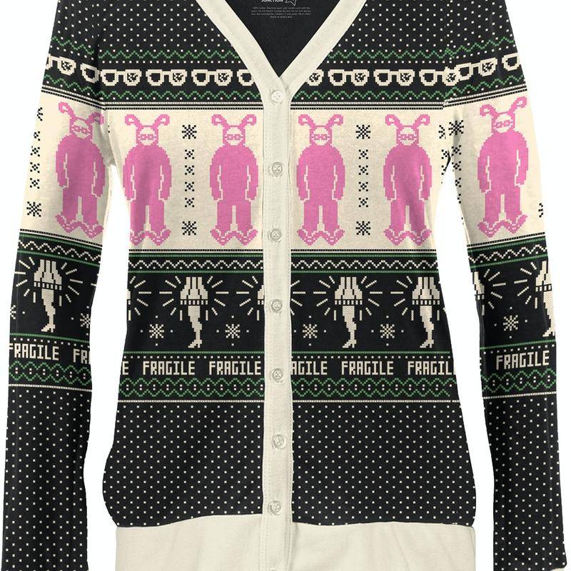 Pink Nightmare Bunny Outfit Ladies Christmas Story Sweater