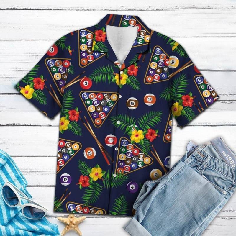 Artsyhomes Pool Billiard Hawaiian Ha86244