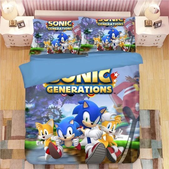 Sonic The Hedgehog 12 Duvet Quilt Bedding Set 4