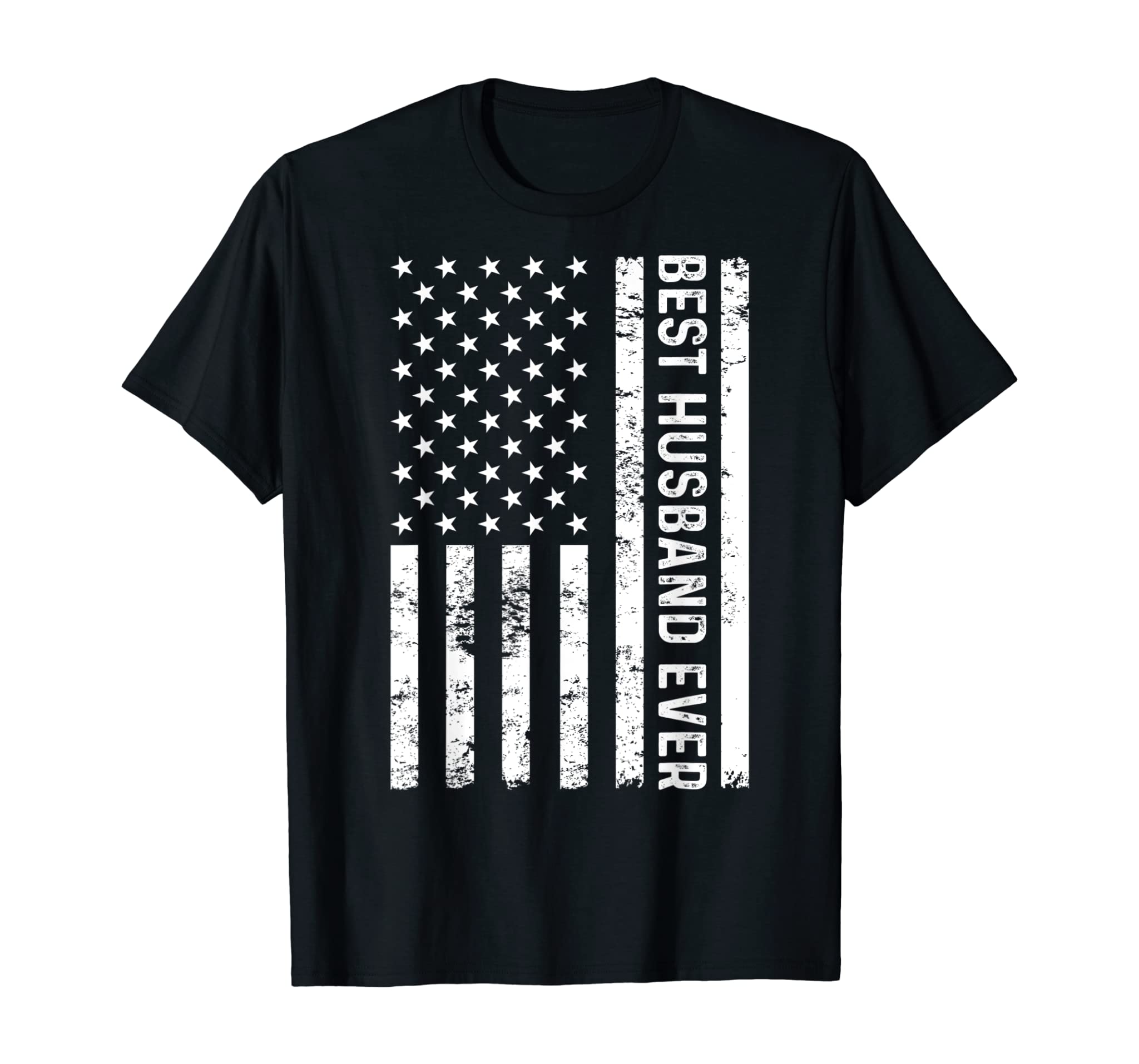 Mens Best Husband Ever American Flag T Shirt Father Day Tee