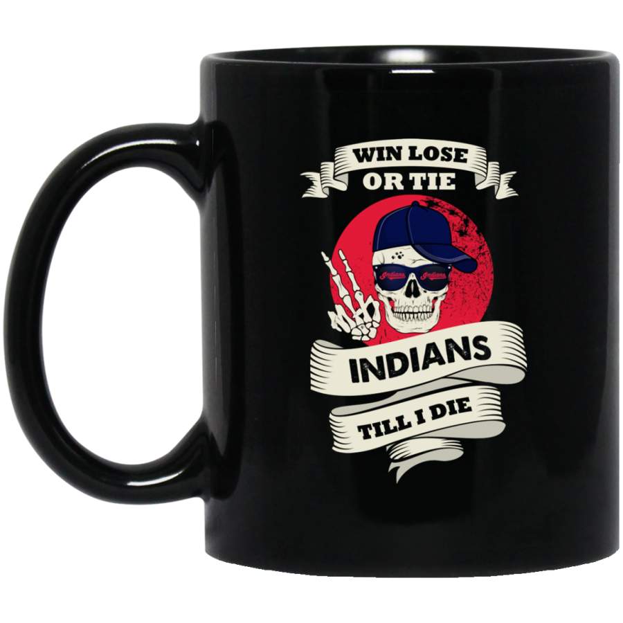 Skull Say Hi Cleveland Indians Mugs