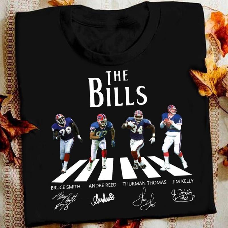 the buffalo bills abbey road team signed t shirt