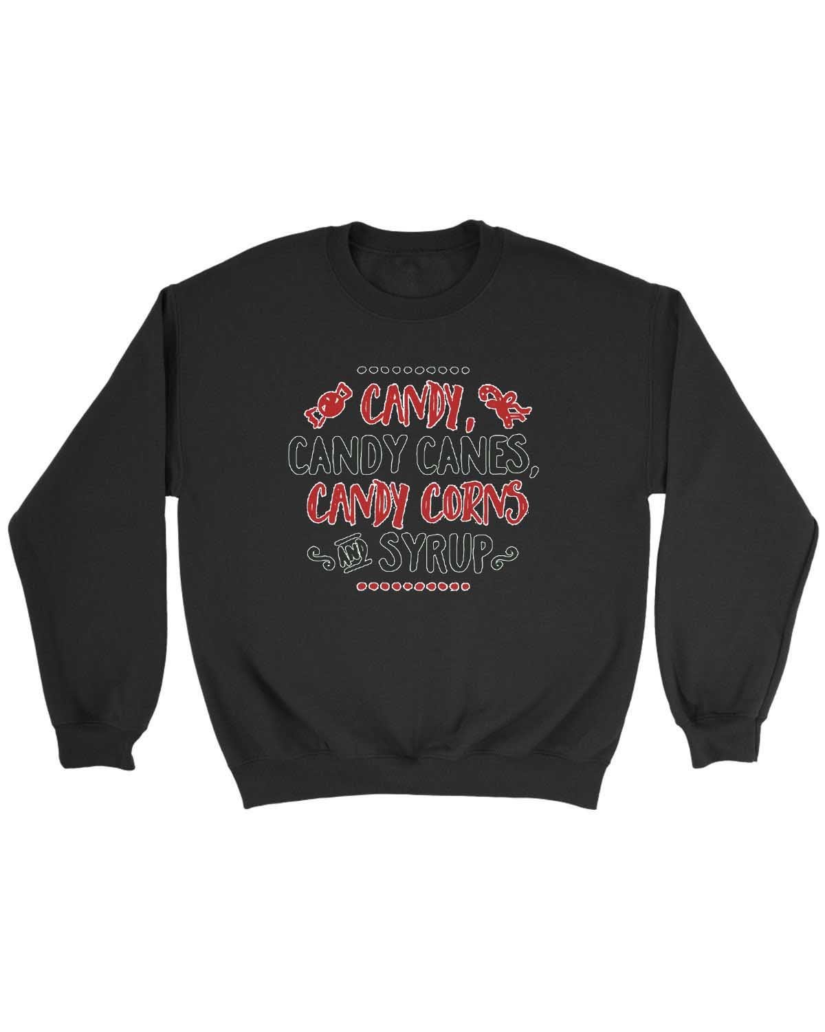 Christmas 4 Main Food Groups Candy Cane Elf Christmas Gender Nuetral Christmas Sweatshirt