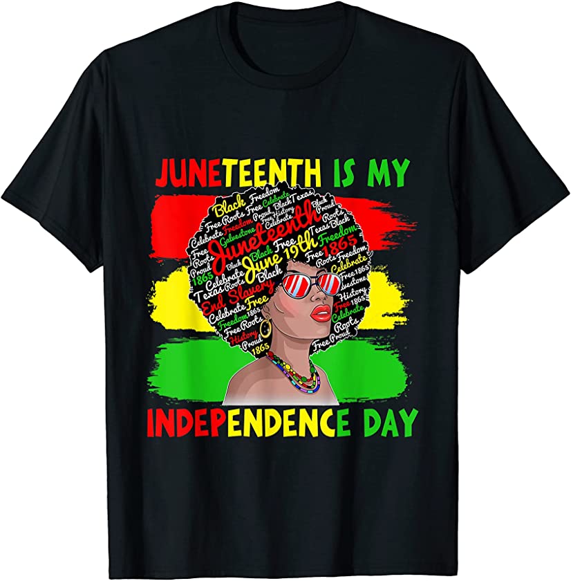 Vintage Juneteenth Is My Independence Day 4th Of July T-Shirt