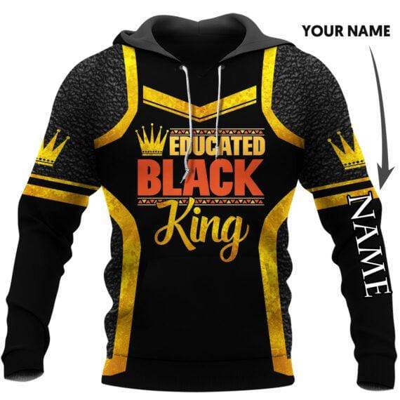 Father’S Day Gift Educated Black King Custom Name Hoodie #Kv