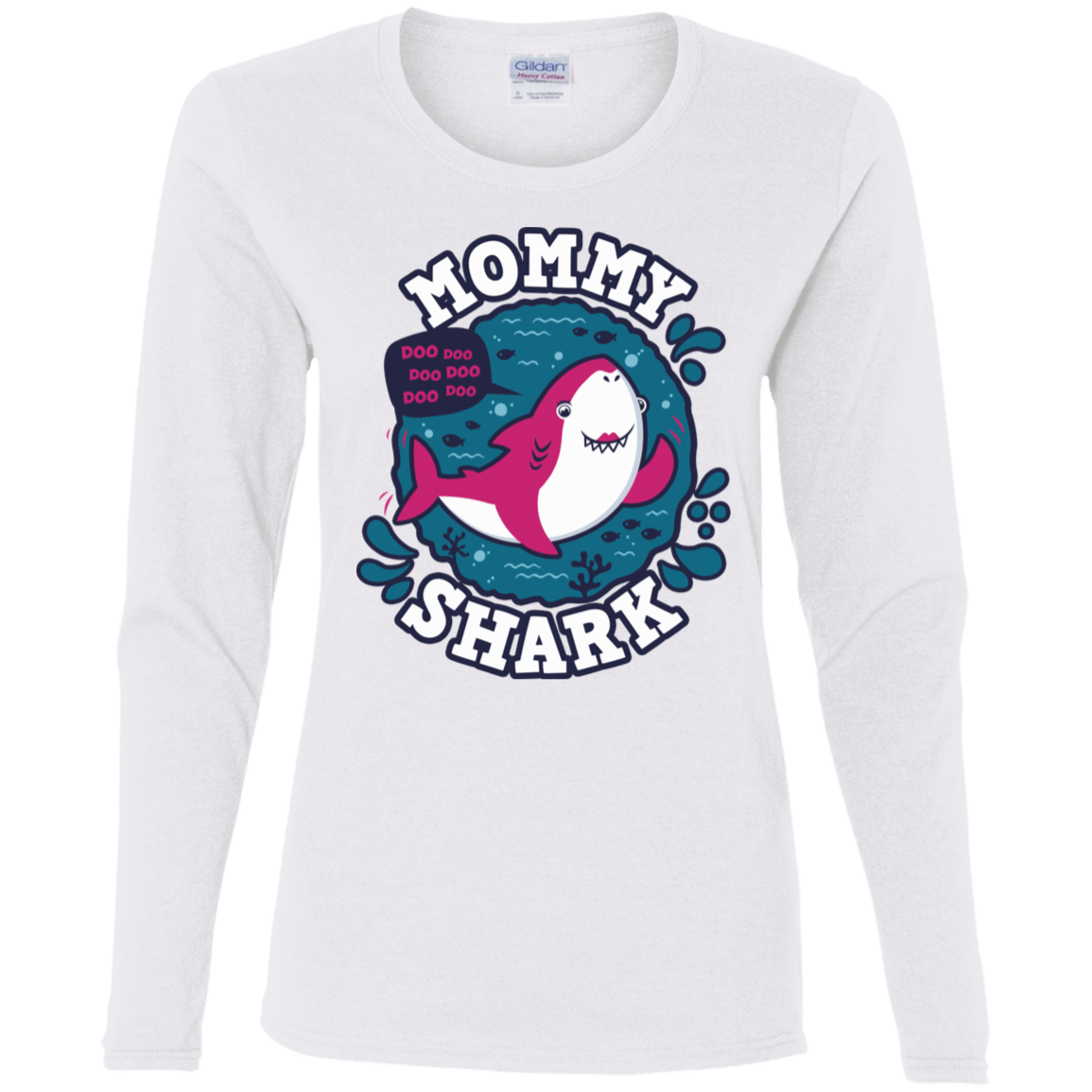 Shark Family Trazo – Mommy Women’S Long Sleeve T-Shirt