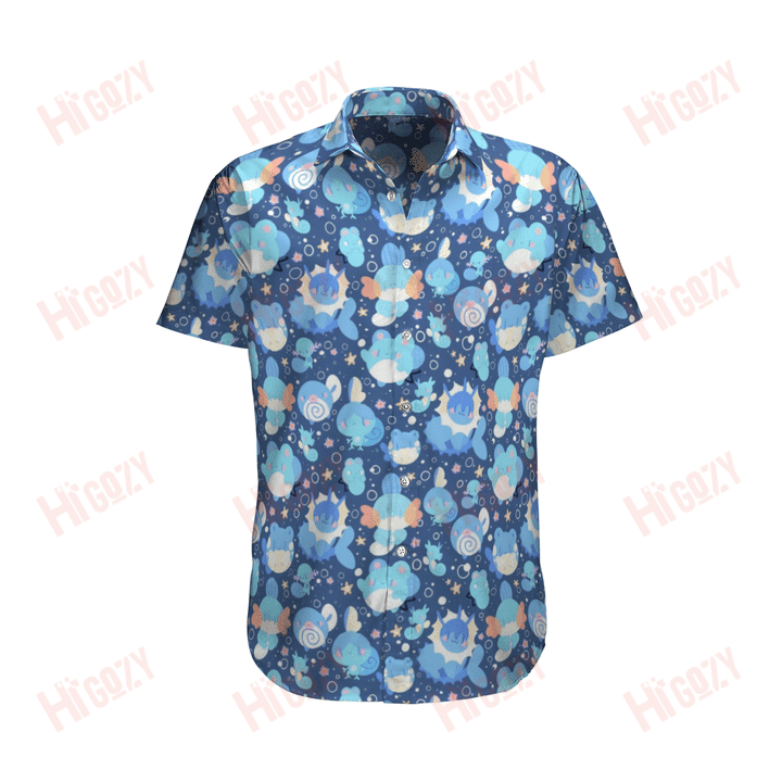 Higozy | Water Type Pokémon  Hawaiian Sleeve Shirts Hawaiian Shirts For Woman/For Men