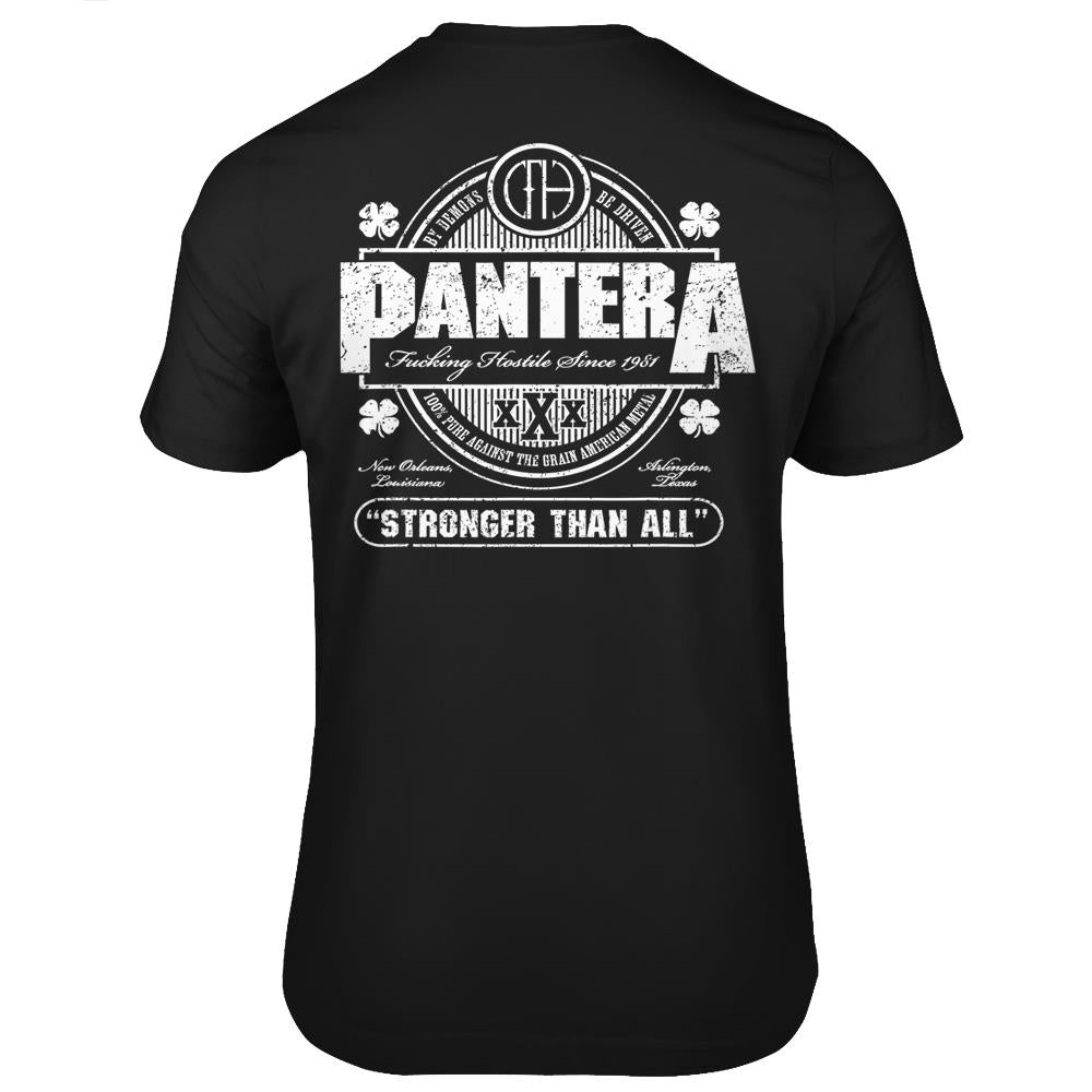 Pantera Official Stronger Than All St Patrick’S Day T Shirts Print On Back