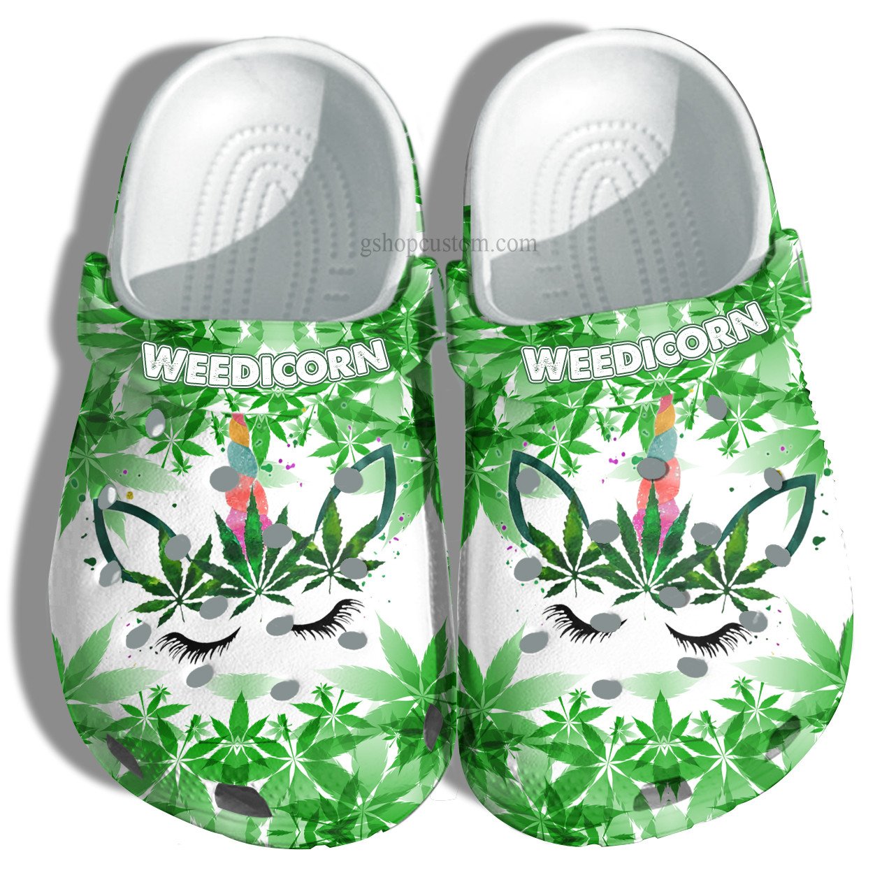 Weedicorn Funny Unicorn Weed Crocs Shoes – Unicorn Funny Shoes Croc Clogs Gift Women – Cr-Ne0062 – Gigo Smart