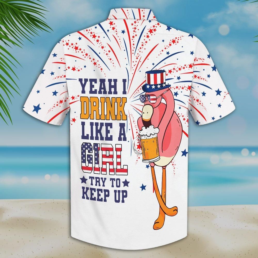 Hwfl 006 Flamingo And Beer Hawaii Shirt Ha55269