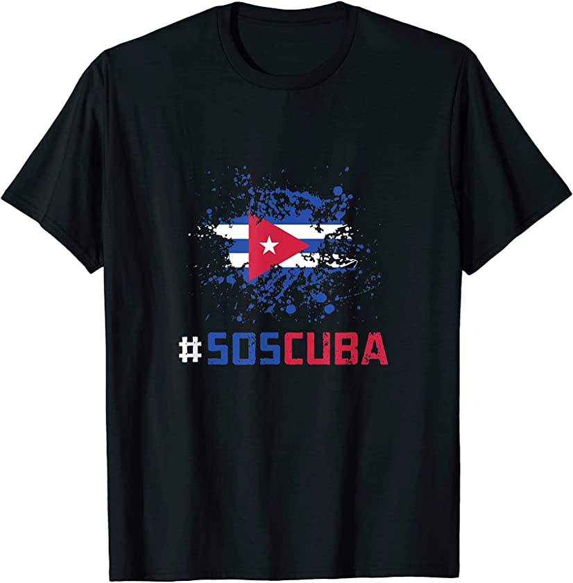 ” Sos Cuba Flag Cuba Cuban Flag T-Shirt” T-Shirt