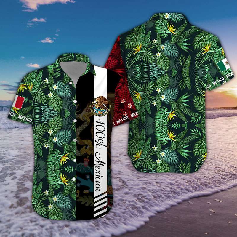 Hawaii Aloha Shirt Made In Mexican Ha102079