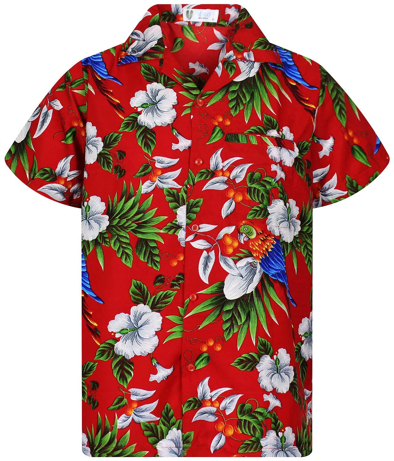 Cherry Parrots Party Flowers Multicolor Unique Design Hawaii Shirt Ha97099