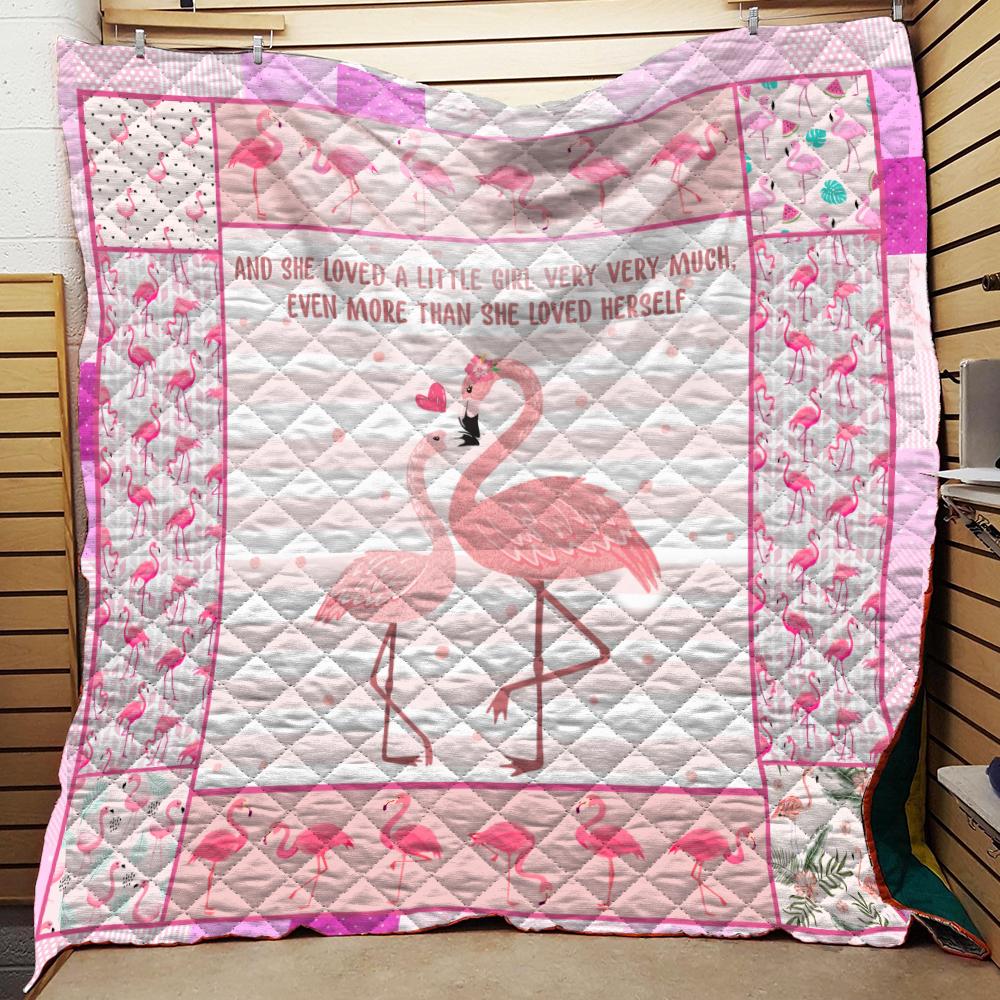 Flamingo Mama Quilt Blanket