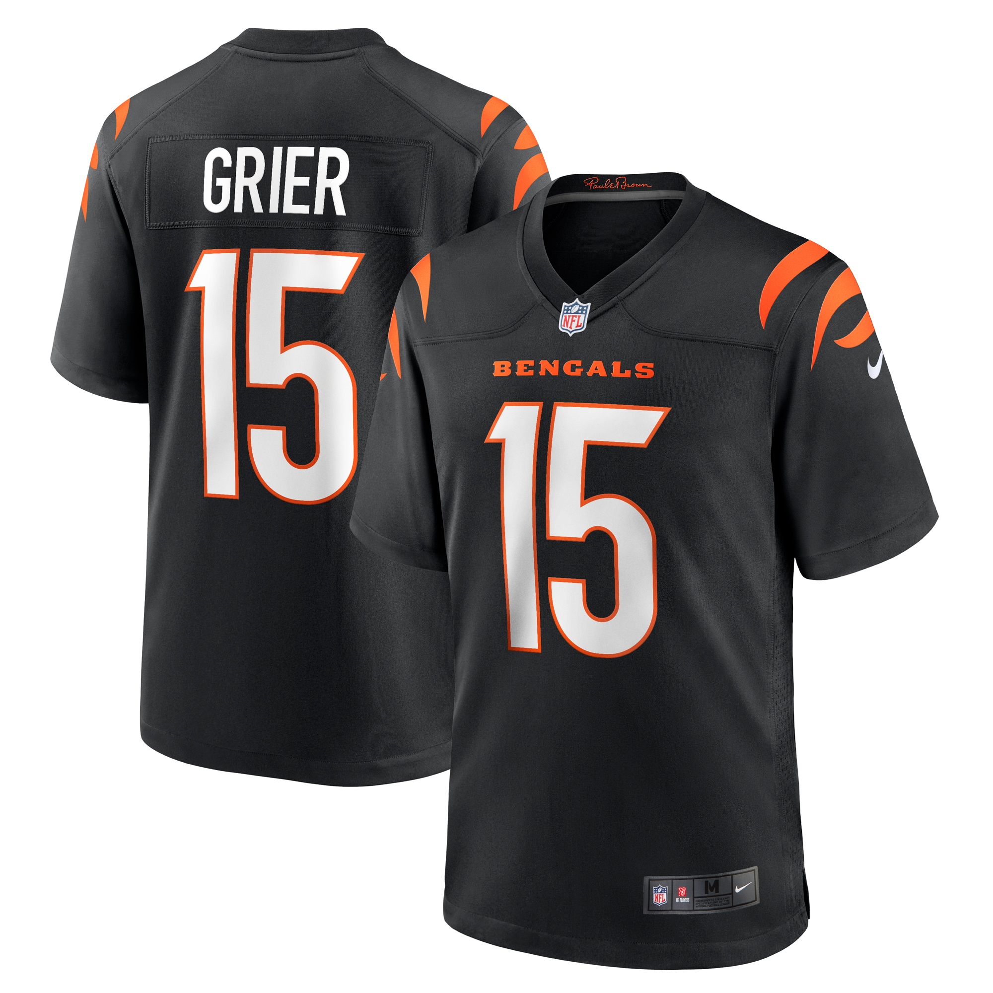 Will Grier Cincinnati Bengals Team Game Jersey – Black 2