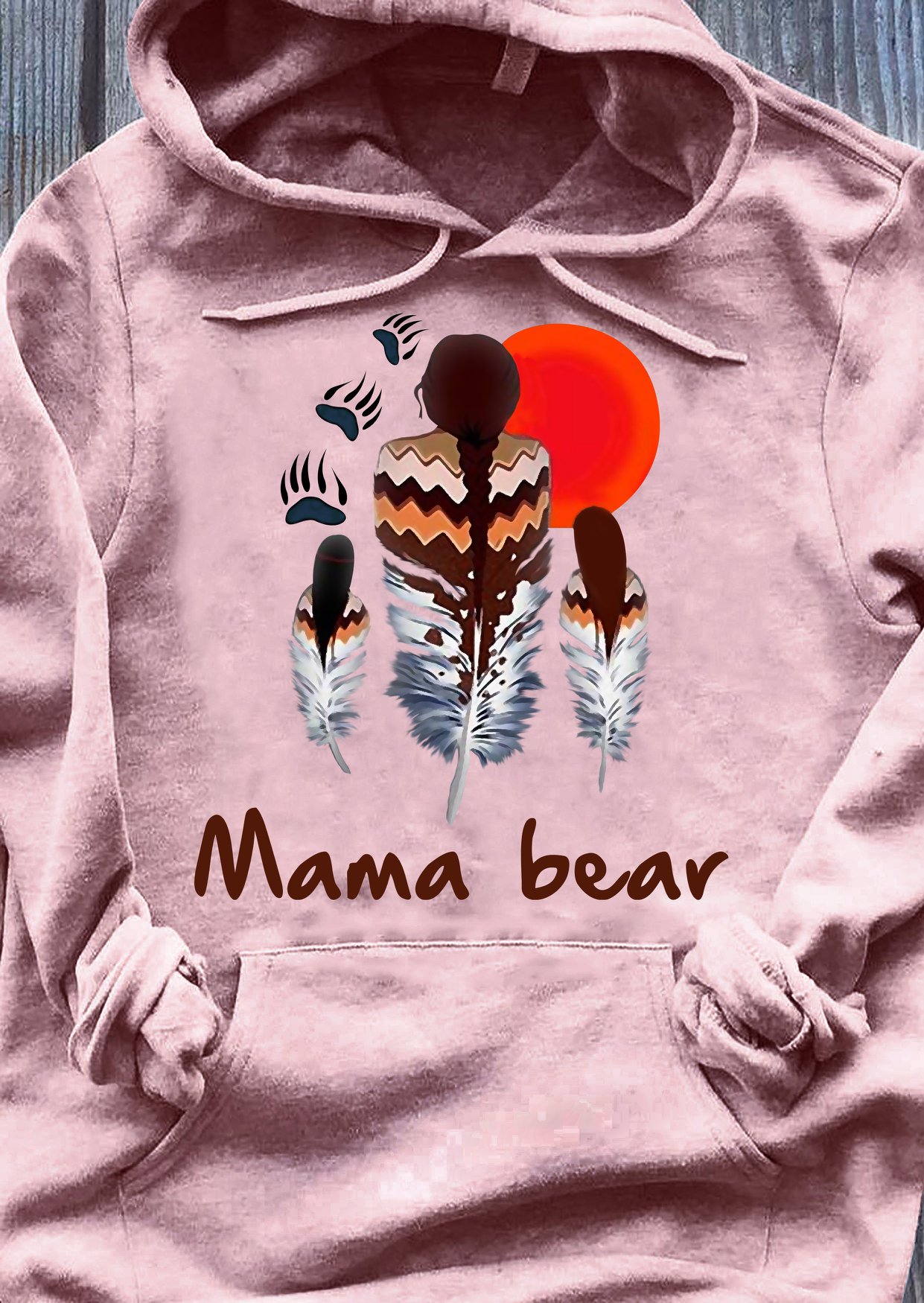 Mama Bear Native American Standard Hoodie