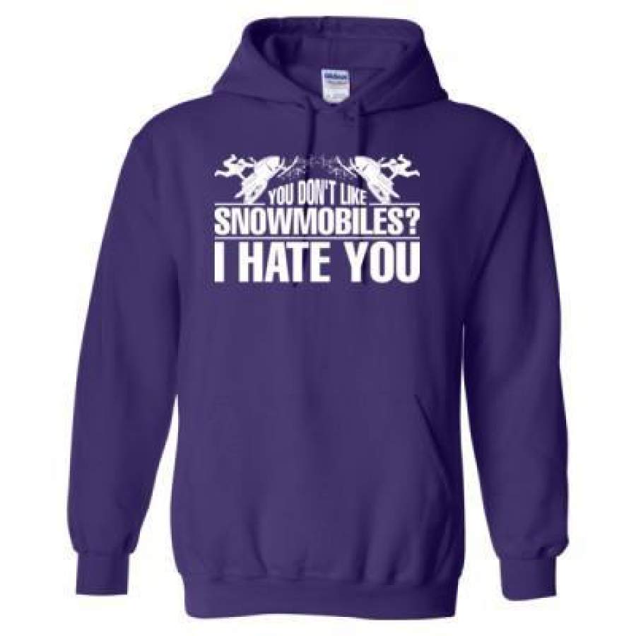 AGR You Dont Like Snowmobiles I Hate You – Heavy Blend™ Hooded Sweatshirt