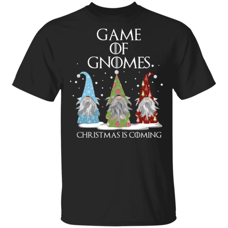 Game Of Gnomes Christmas Is Coming Funny Three Gnomes Xmas T-Shirt