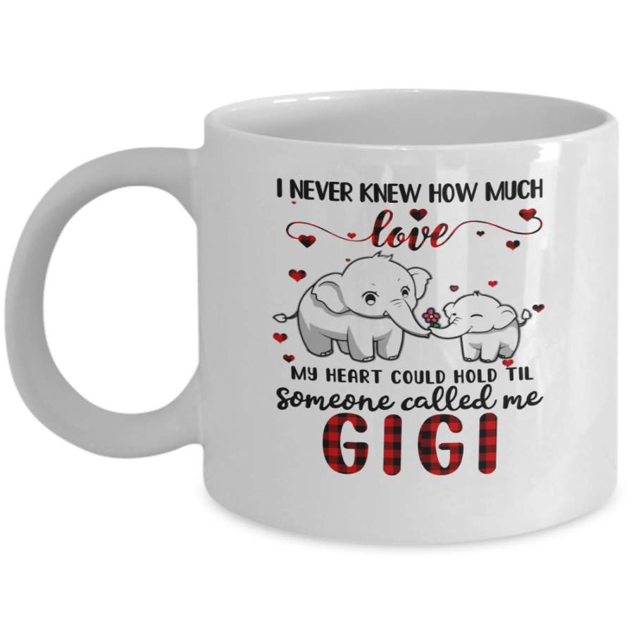 Someone Called Me Gigi Elephant Red Plaid Mother’s Day Mug