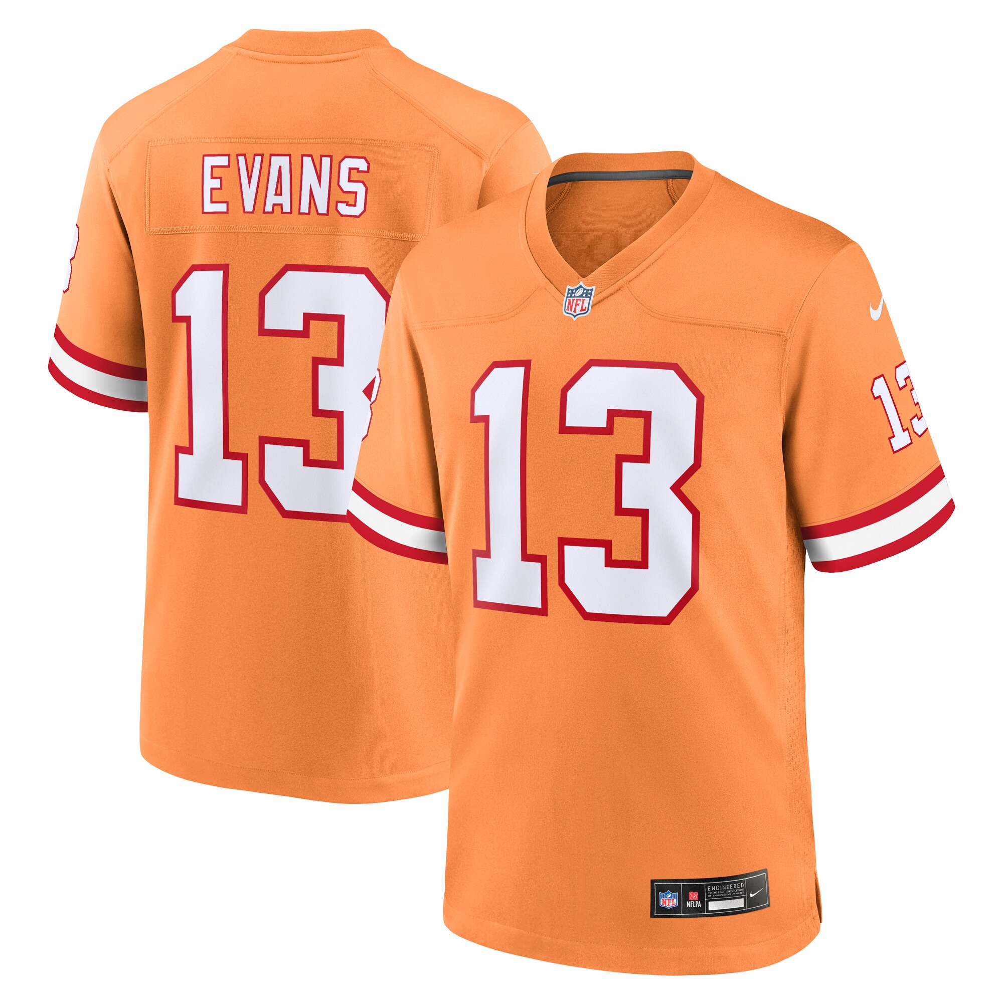 Mike Evans Tampa Bay Buccaneers Throwback Game Jersey – Orange