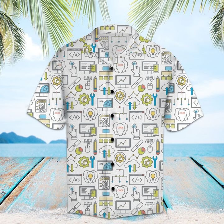 Amazing Computer Program Hawaiian Shirt Summer Button Up For Men, Women, Couple