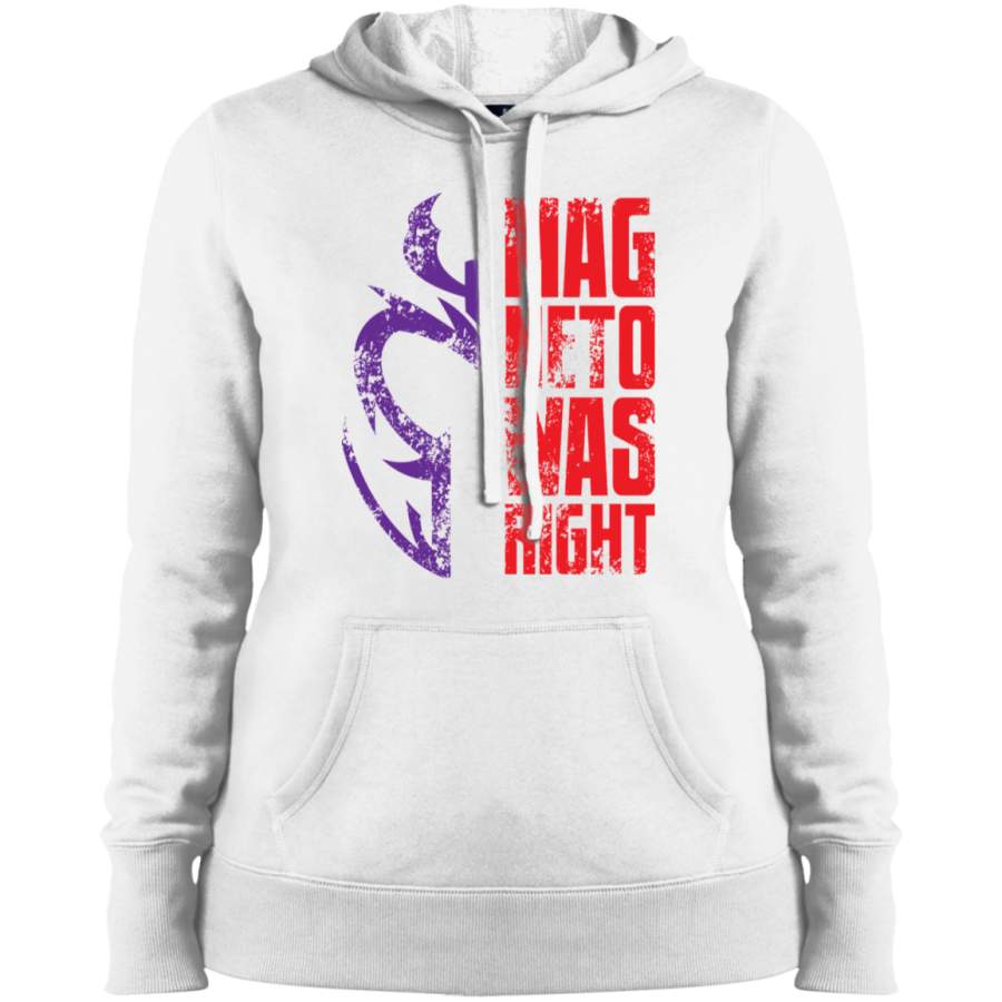 AGR Magneto Was Right! Ladies’ Pullover Hooded Sweatshirt