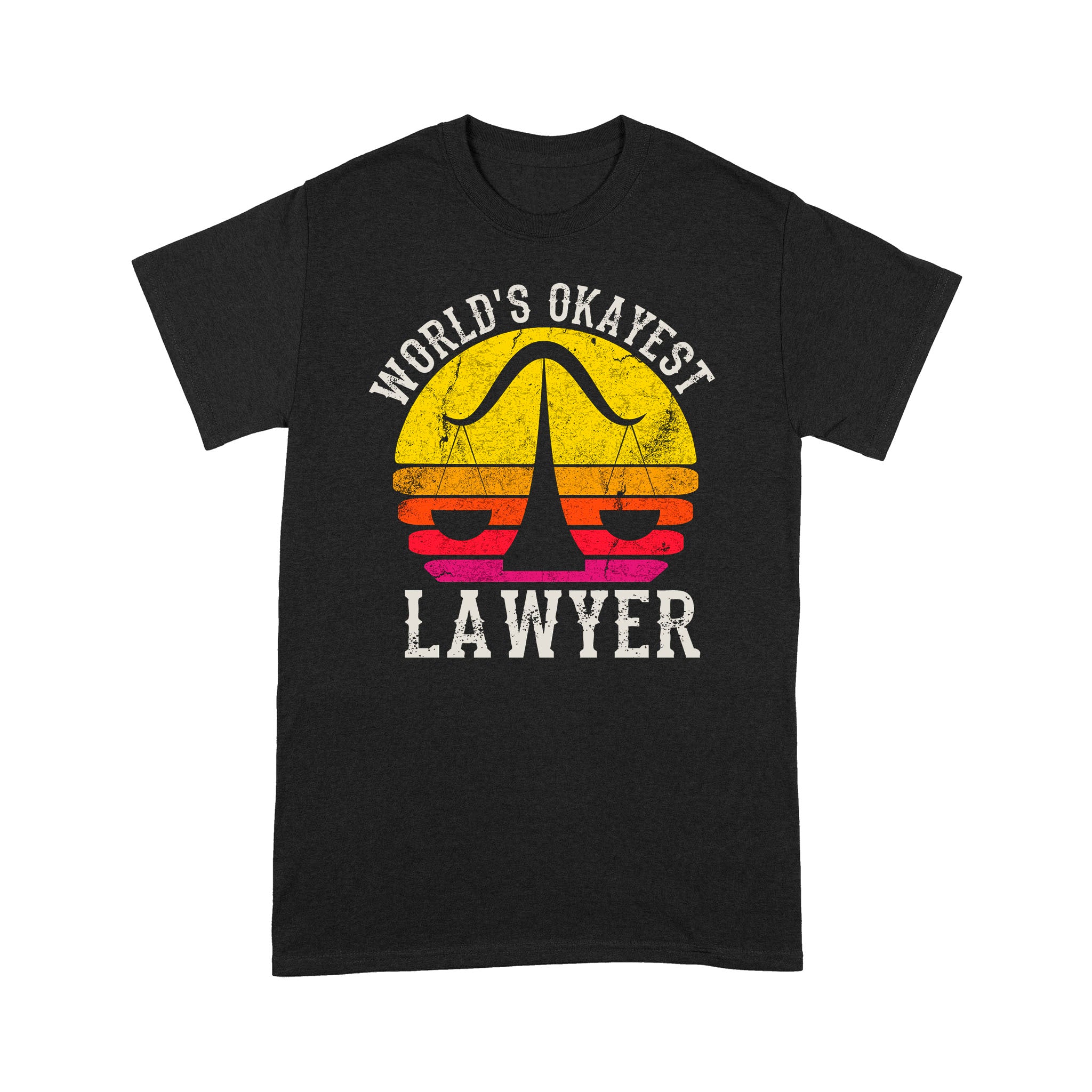 Vintage Retro World’s Okayest Lawyer Funny Balance – Standard T-shirt