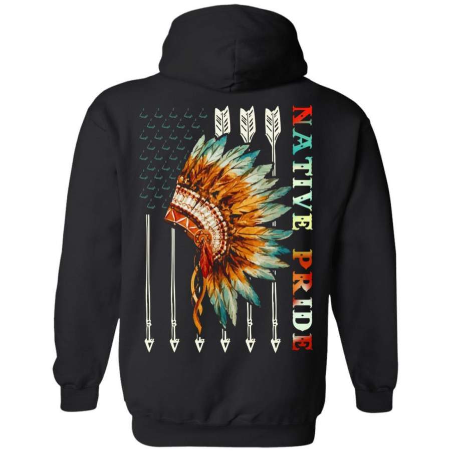 Native American Hoodie Chief Headdress Native Pride Hoodie MT02