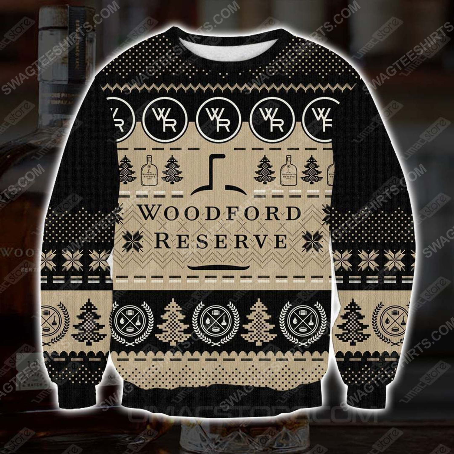 [Special Edition] Woodford Reserve Bourbon Whiskey Ugly Christmas Sweater – Maria