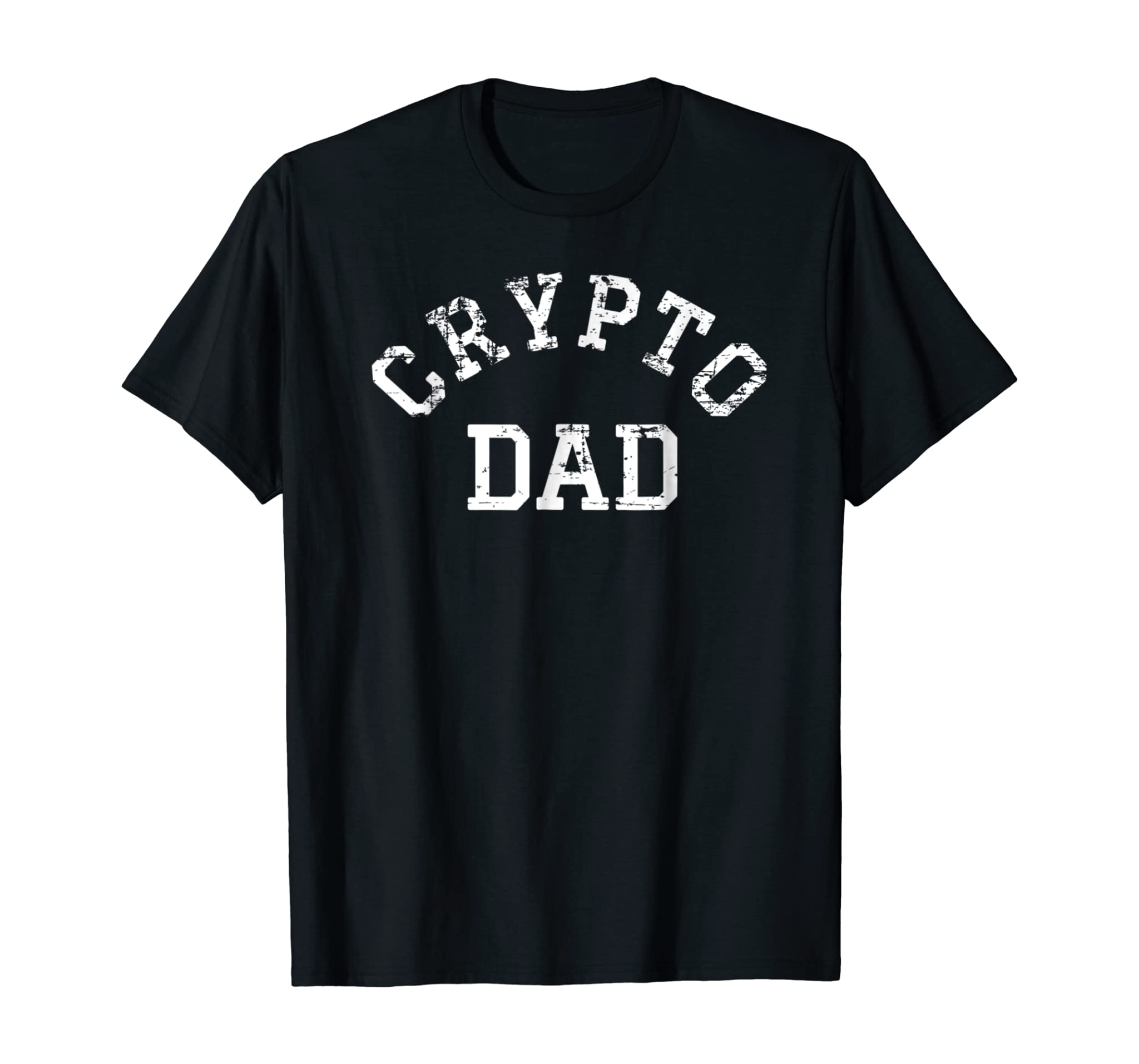 Mens Crypto Dad Bitcoin Cryptocurrency Father T-Shirt Gift