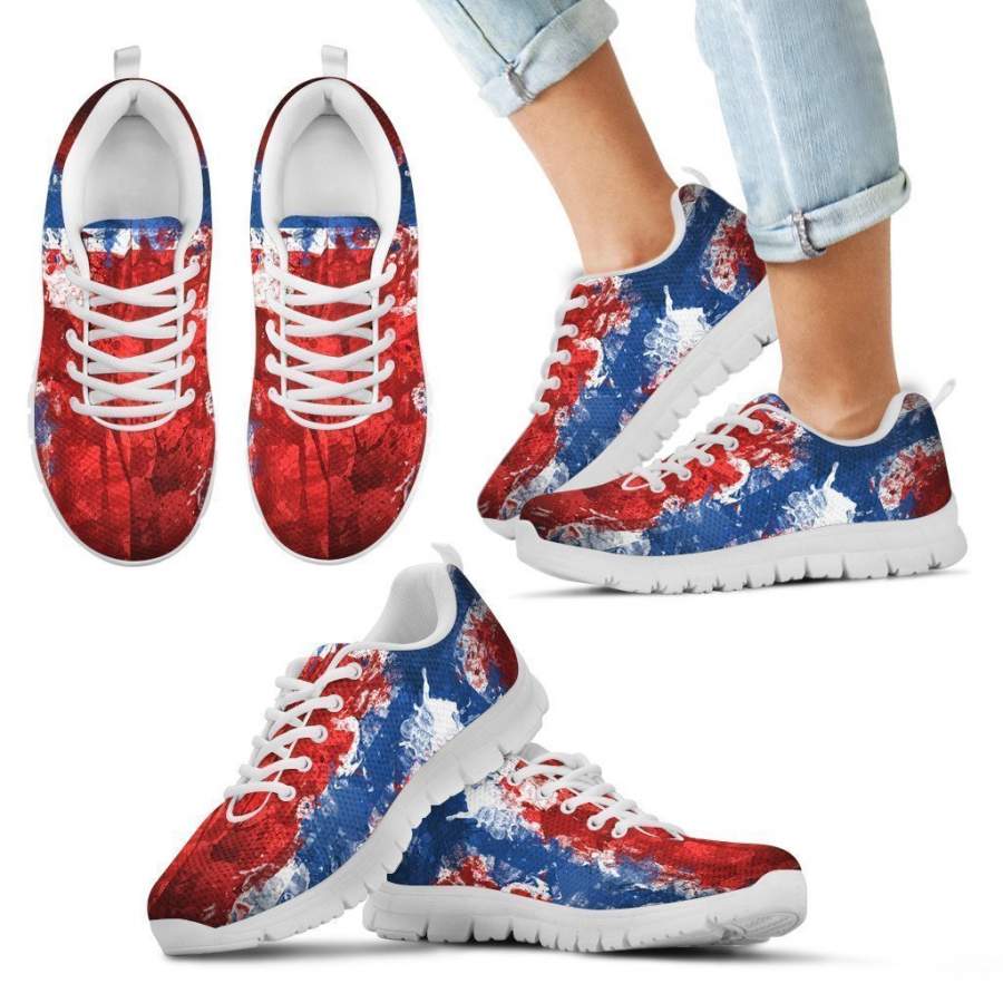 WHITE NORWAY FLAG Kid’s Sneakers