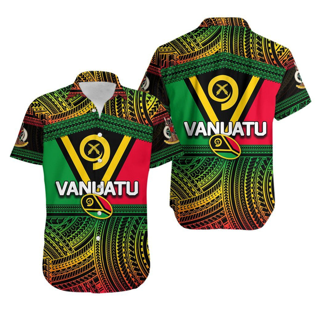 Vanuatu Hawaii Shirt Rugby Polynesian Patterns Ha17810