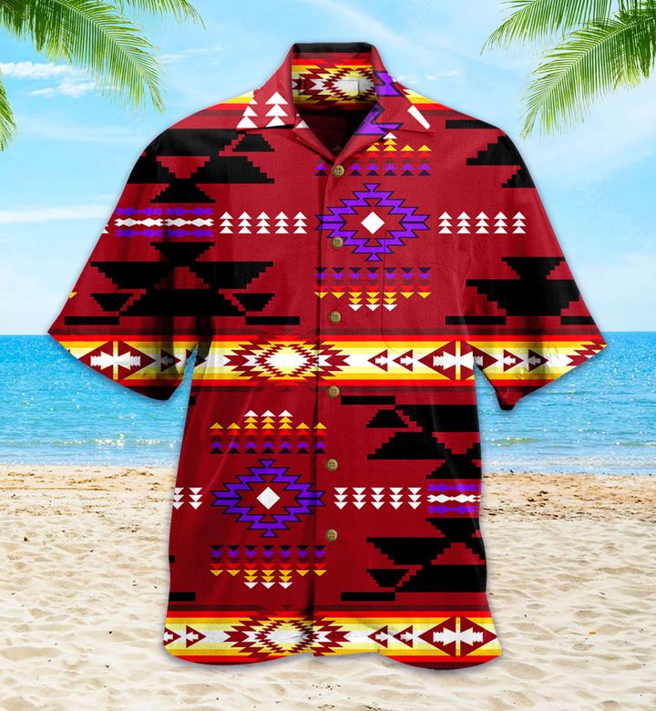 Red Native American Hawaii Shirt Ha62372